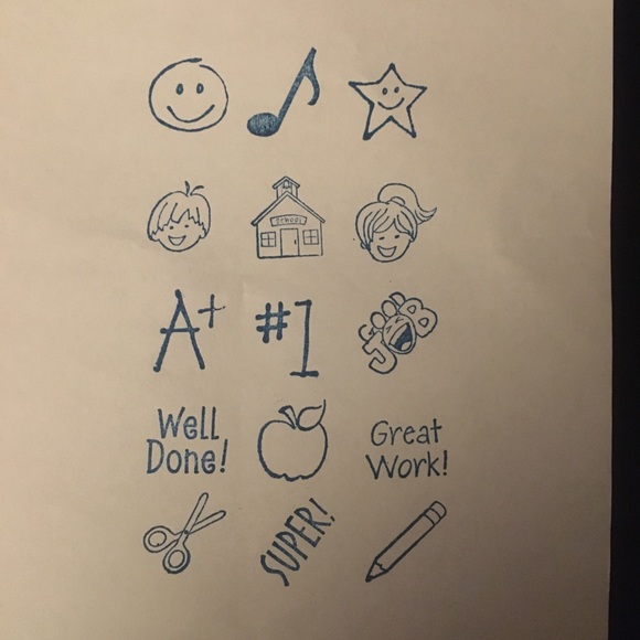 $4 sale💞 Set of 15 stamps - great for teachers! - Picture 1 of 7